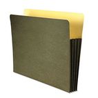 Wilson Jones Recycled File Pocket, Straight Cut, Letter, 3 1/2 Inch Expansion, Green WLJWCC68RG