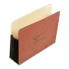 Wilson Jones Seven Inch Expansion Pocket, Straight, Letter, Redrope, 10/Box WLJ68CG
