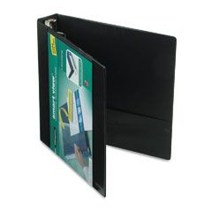 Wilson Jones Smart-View Vinyl Round Ring View Binder, 1-1/2" Capacity, Black WLJ36641
