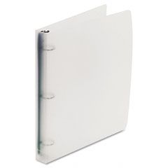 Wilson Jones Translucent Poly Round Ring Binder, 1" Capacity, Clear WLJ40755