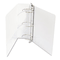 Wilson Jones Vinyl Round Ring Locking View Binder, 3" Capacity, White WLJ36349W