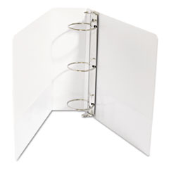 Wilson Jones Vinyl Round Ring Locking View Binder, 3" Capacity, White WLJ36349W