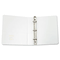 Wilson Jones Vinyl Round Ring View Binder, 8-1/2 x 5-1/2, 1" Capacity, White WLJ36210W