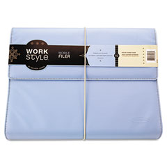 Wilson Jones WorkStyle Cut and Sewn Filer, One Pocket, Two Inch Capacity, Letter, Blue WLJ31808