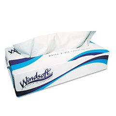 Windsoft Facial Tissue in Pop-Up Box, 100/Box, 30 Boxes/Carton WNS2360