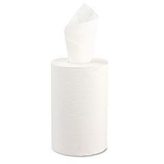 Windsoft Nonperforated Paper Towel Roll, 8 x 350', Bleached White, 12/Carton WNS109