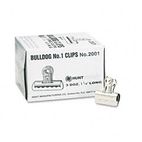 X-ACTO Bulldog Clips, Steel, 7/16" Capacity, 1-1/4"w, Nickel-Plated, 36/Box EPI2001