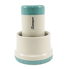 Xstamper 2000 PLUS Two-Color Stamp, Date/REC'D, Pre-Inked/Self-Inking, Blue/Red XST1XDN77