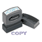 Xstamper ECO-GREEN Title Message Stamp, COPY, Pre-Inked/Re-Inkable, Blue XST1006