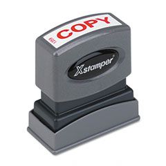 Xstamper ECO-GREEN Title Message Stamp, COPY, Pre-Inked/Re-Inkable, Red XST1359