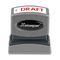 Xstamper ECO-GREEN Title Message Stamp, DRAFT, Pre-Inked/Re-Inkable, Red XST1360