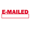 Xstamper ECO-GREEN Title Message Stamp, E-MAILED, Pre-Inked/Re-Inkable, Red XST1650