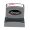 Xstamper ECO-GREEN Title Message Stamp, ENTERED, Pre-Inked/Re-Inkable, Red XST1822