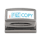 Xstamper ECO-GREEN Title Message Stamp, FILE COPY, Pre-Inked/Re-Inkable, Light Blue XST1821