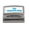 Xstamper ECO-GREEN Title Message Stamp, for DEPOSIT ONLY, Pre-Inked/Re-Inkable, Blue XST1333