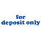 Xstamper ECO-GREEN Title Message Stamp, for DEPOSIT ONLY, Pre-Inked/Re-Inkable, Blue XST1333