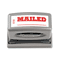 Xstamper ECO-GREEN Title Message Stamp, MAILED, Pre-Inked/Re-Inkable, Red XST1218