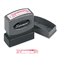 Xstamper ECO-GREEN Title Message Stamp, POSTED, Pre-Inked/Re-Inkable, Red XST1211