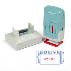 Xstamper ECO-GREEN VersaDater Message Dater, RECEIVED, Blue/Red XST66211