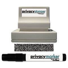 Xstamper Secure Stamp S10 with Marker, 1/2 Inch x 1 5/8, Black XST35302