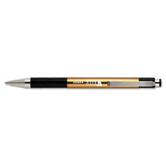 Zebra 301A Retractable Ballpoint, 0.7 mm, Black Ink, Gold Barrel, Dozen ZEB27540