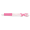 Zebra Breast Cancer Awareness Clip-On Ballpoint Retractable Pen, Black/Red Ink, Fine ZEB32071