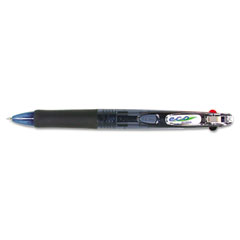 Zebra Eco Clip-On 3-Color Ballpoint Retractable Pen, Black/Blue/Red Ink, Fine ZEB26310