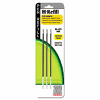 Zebra H-Refills for Jimnie Clip Retractable Ballpoint, Medium, Black, 3/Pack ZEB85913