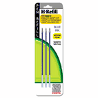 Zebra H-Refills for Jimnie Clip Retractable Ballpoint, Medium, Blue, 3/Pack ZEB85923