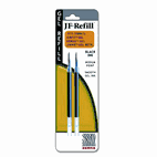 Zebra JF Refill for Jimnie Gel RT/Sarasa/Z-Grip Gel Roller Ball, Med, BLK, 2/Pack ZEB87012