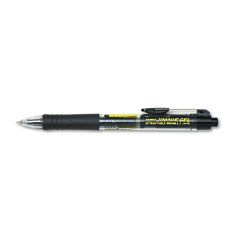 Zebra Jimnie Roller Ball Retractable Gel Pen, Black Ink, Medium, Dozen ZEB47010