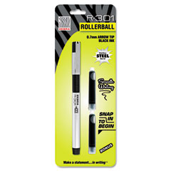 Zebra R-301 Roller Ball Pen, Black Ink, Medium, 0.70 mm ZEB43511