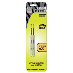 Zebra Refill for F301, F301 Ultra, F402, 301A, Spiral Ballpoint, Black, Bold, 2/Pack ZEB82712
