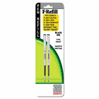 Zebra Refill for F301, F301 Ultra, F402, 301A, Spiral Ballpoint, Fine, Black, 2/Pack ZEB85512