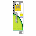 Zebra Refill for F301, F301 Ultra, F402, 301A, Spiral Ballpoint, Med, Blue, 2/Pack ZEB85422