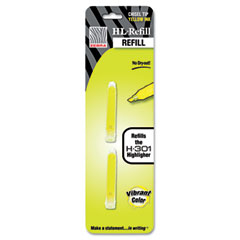 Zebra Refill for H-301 Highlighter, Yellow, 2/Pack ZEB87652