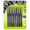 Zebra Regal Roller Ball Stick Pen, Assorted Ink, Needle, 8 per Pack ZEB44808