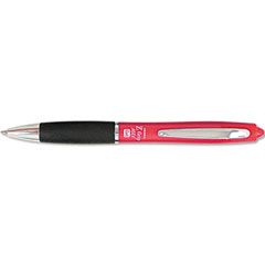 Zebra Z-Grip MAX Roller Ball Retractable Gel Pen, Red Ink, Medium, Dozen ZEB42230