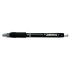 Zebra Z-Grip Roller Ball Retractable Gel Pen, Black Ink. Medium, Dozen ZEB42410
