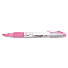 Zebra Z-HL Three-Chamber Liquid Highlighter, Chisel Tip, Pink, 12/Pk ZEB77070
