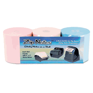ZIP0099 - Zip notes Note Refill Roll 3 Pack