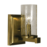 Framburg 1111 BN/F Compass 1-Light Sconce in Brushed Nickel with Frosted Glass