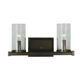 Framburg 1112 BN/F Compass 2-Light Sconce in Brushed Nickel with Frosted Glass