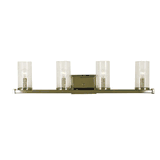 Framburg 1114 BN/F Compass 4-Light Sconce in Brushed Nickel with Frosted Glass