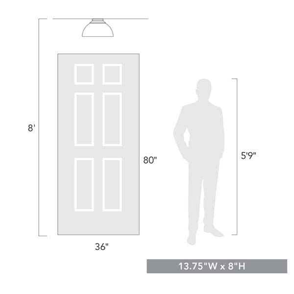 Golden Lighting 6956FM Zoey Flush Mount