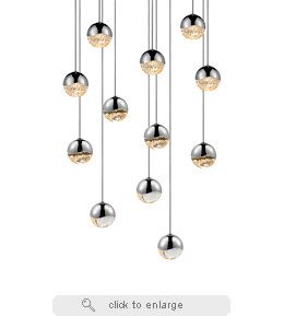 Sonneman 2917-SML Grapes 12-Light Round Small LED Pendant