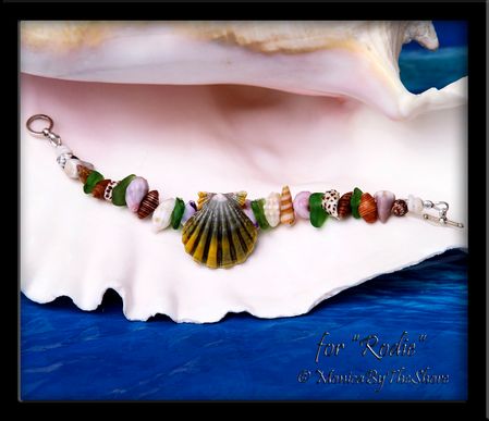 Custom for "Rodie" Hawaiian Sunrise Shell "Beach Candy Bracelet