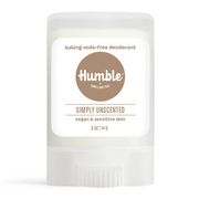 Buy discount Baking Soda-Free Deodorant for Vegan & Sensitive Skin, Simply Unscented, Travel Size, 0.5 oz, Humble Brands at Giftespot.com!