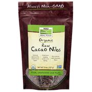 Buy discount Cacao Nibs Raw Organic, 8 oz, NOW Foods at Giftespot.com!
