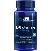Buy discount L-Glutamine 500 mg, 100 Vegetarian Capsules, Life Extension at Giftespot.com!